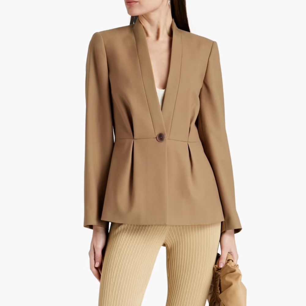 Rodebjer Aiago Pleated Twill Blazer - Size Small